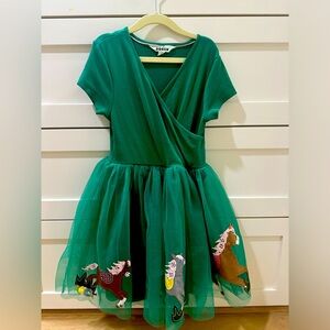 Mini Boden Dress with Pony Appliqué
